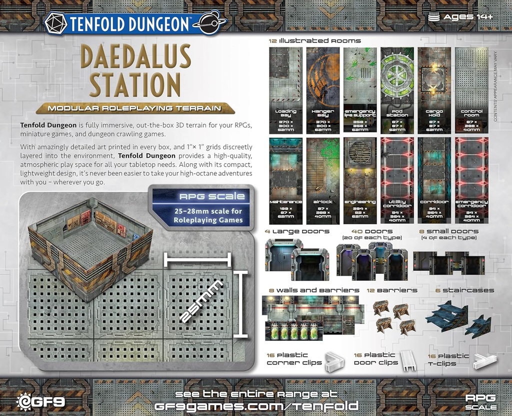 Gale Force Nine GF9TFD09 Tenfold Dungeon: Daedalus Station