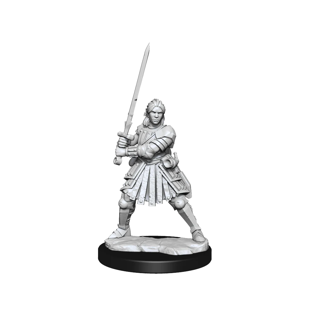 D&D Frameworks: Human Fighter Female