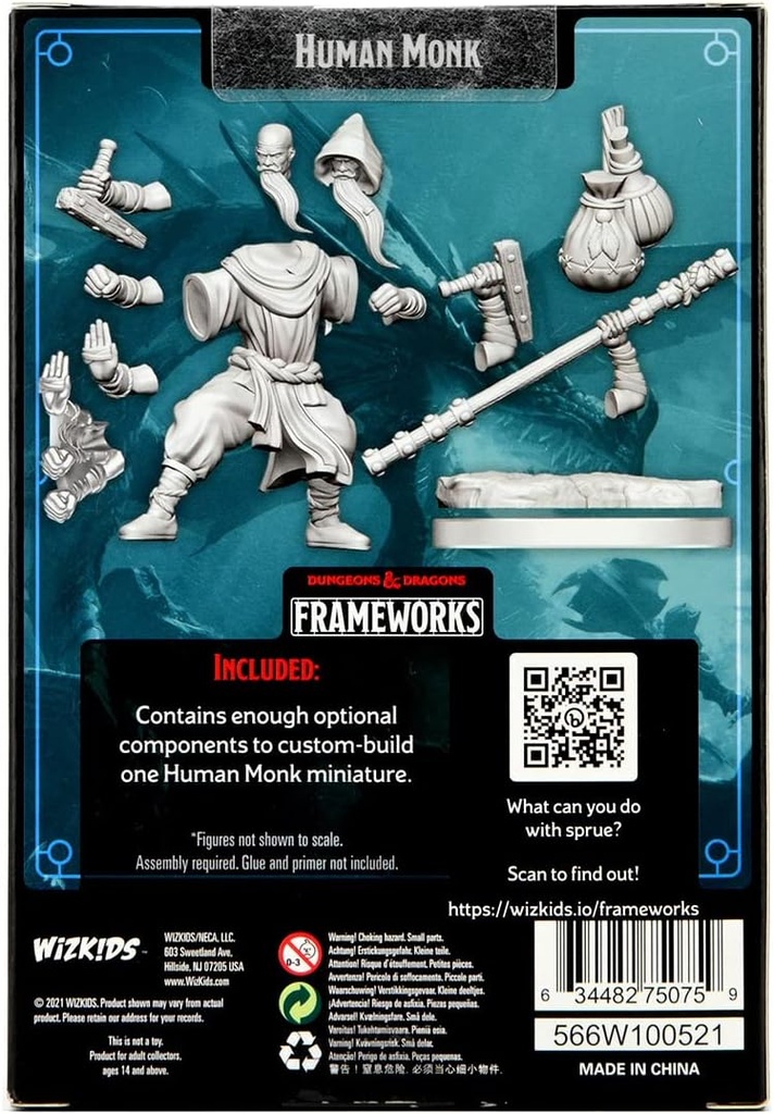 D&D Frameworks: Human Monk Male