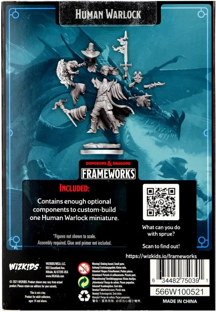 D&D Frameworks: Human Warlock Male