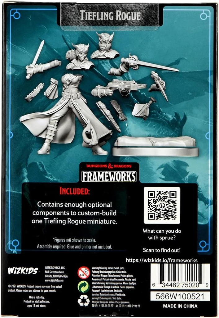 D&D Frameworks: Tiefling Rogue Female