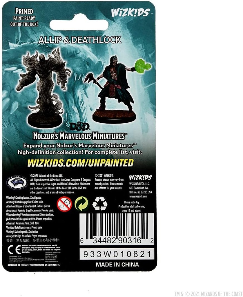 D&D Nolzur's Marvelous Miniatures: Allip & Deathlock