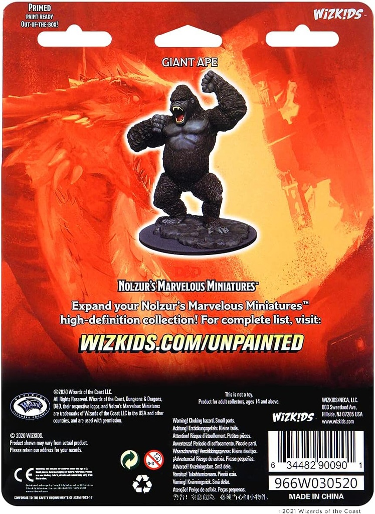 D&D Nolzur's Marvelous Miniatures: Giant Ape