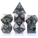 World of Dice: Glass Dice Critcrack Grey