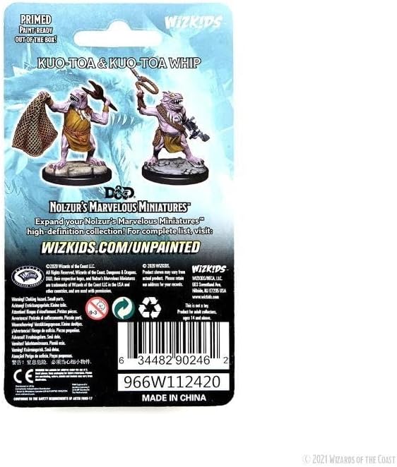D&D Nolzur's Marvelous Miniatures: Kuo-Toa & Kuo-Toa Whip
