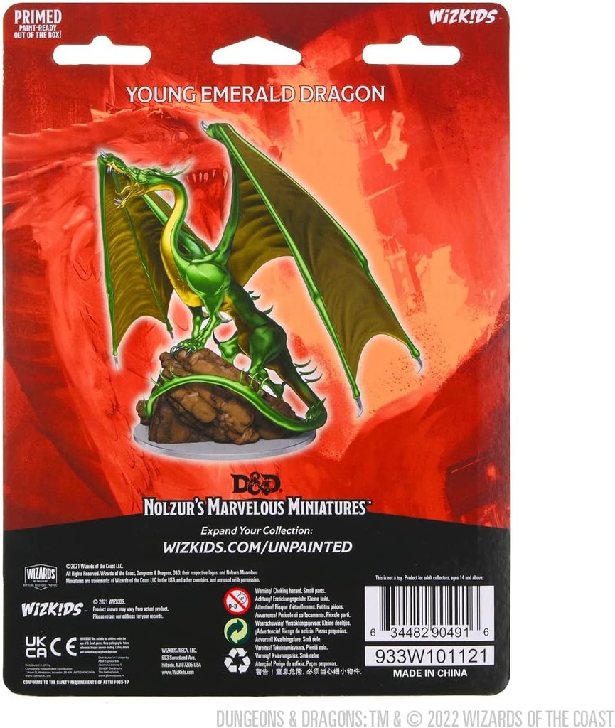 D&D Nolzur's Marvelous Miniatures: Young Emerald Dragon