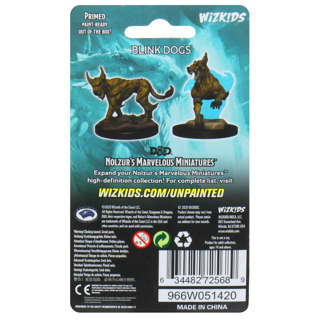 D&D Nolzur’s Marvelous Miniatures: Blink Dogs
