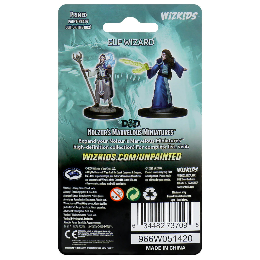 D&D Nolzur’s Marvelous Miniatures: Elf Male Wizard