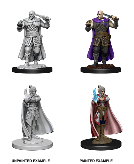 D&D Nolzur’s Marvelous Miniatures: Human Ranger & Moon Elf Sorcerer