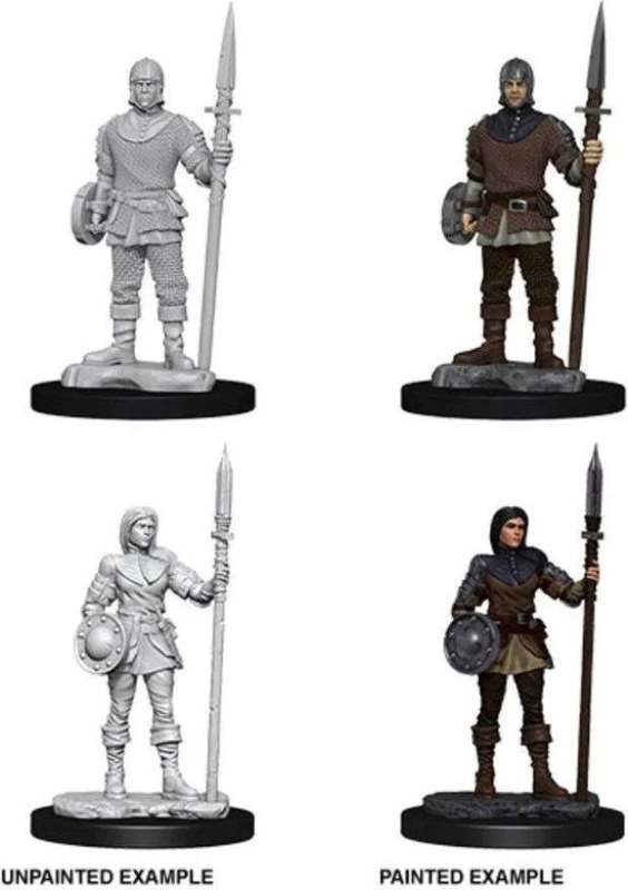 WizKids Deep Cuts Unpainted Miniatures: Guards