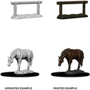 WizKids Deep Cuts Unpainted Miniatures: Horse & Hitch