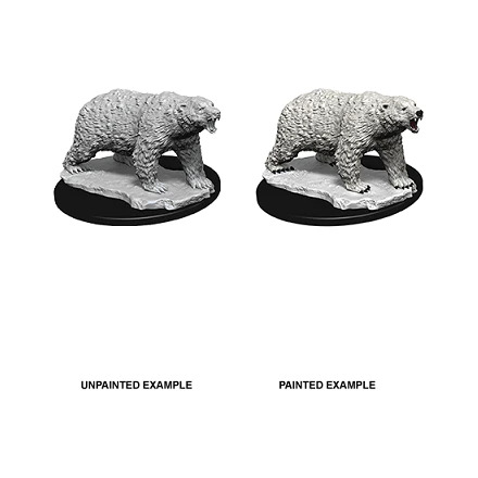 WizKids Deep Cuts Unpainted Miniatures: Polar Bear