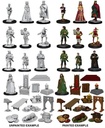WizKids Deep Cuts Unpainted Miniatures: Towns People: Castle