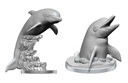 WizKids Deep Cuts Unpainted Miniatures: Dolphins