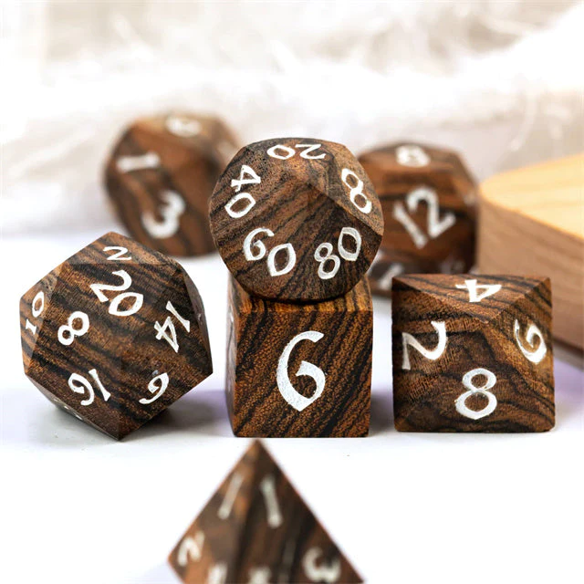 World of Dice: Wood Dice Bocote