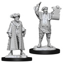 WizKids Deep Cuts Unpainted Miniatures: Mayor & Town Crier