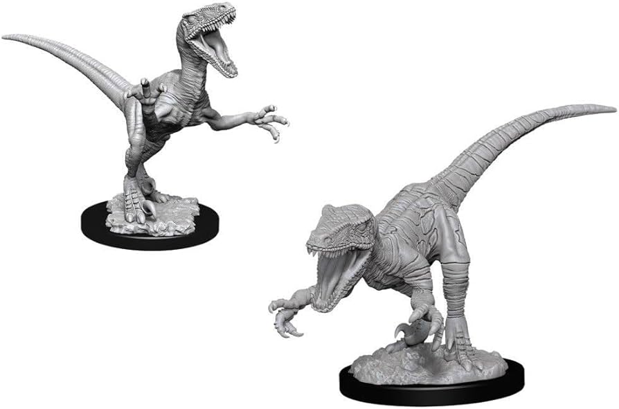 WizKids Deep Cuts Unpainted Miniatures: Raptors
