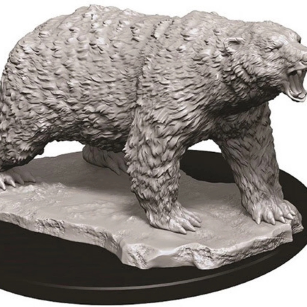 [73727] WizKids Deep Cuts Unpainted Miniatures: Polar Bear