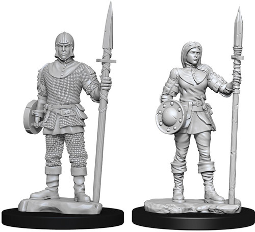 [73870] WizKids Deep Cuts Unpainted Miniatures: Guards