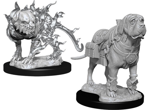 [90017] D&D Nolzur’s Marvelous Miniatures: Mastiff & Shadow Mastiff