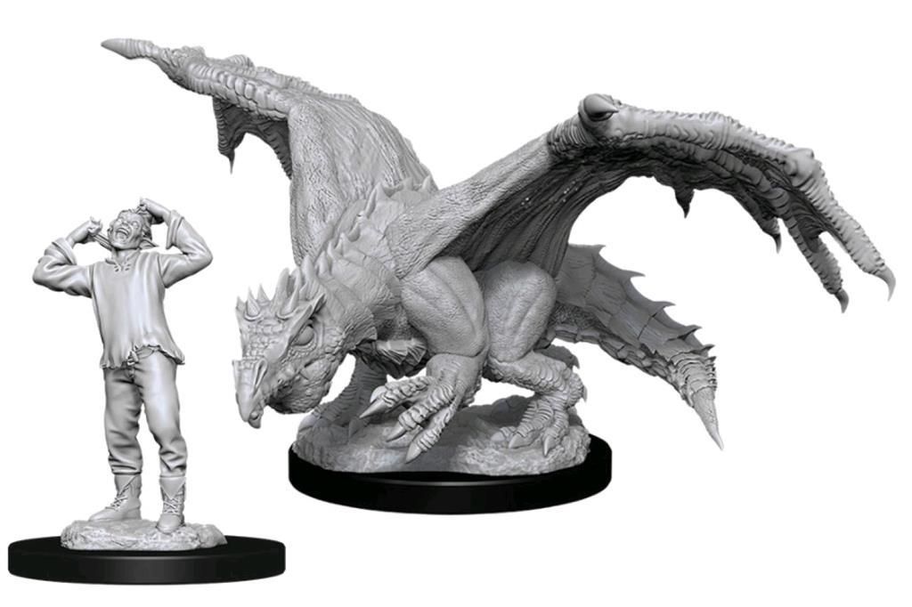 [90029] D&D Nolzur’s Marvelous Miniatures: Green Dragon Wyrmling & Afflicted Elf