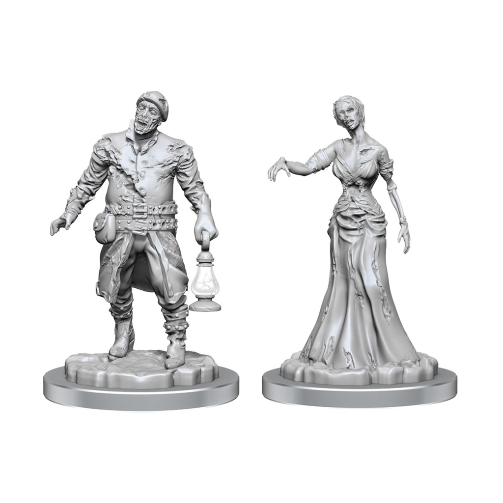 [90532] WizKids Deep Cuts Unpainted Miniatures: Zombies
