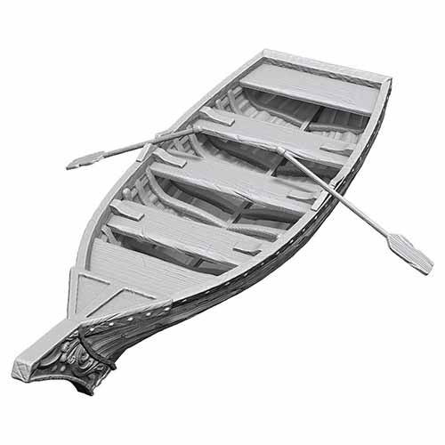 [90503] WizKids Deep Cuts Unpainted Miniatures: Rowboat & Oars