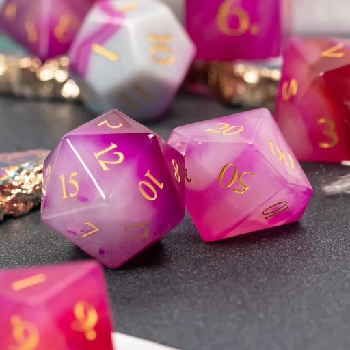 World of Dice: Glass Dice Achat orchid
