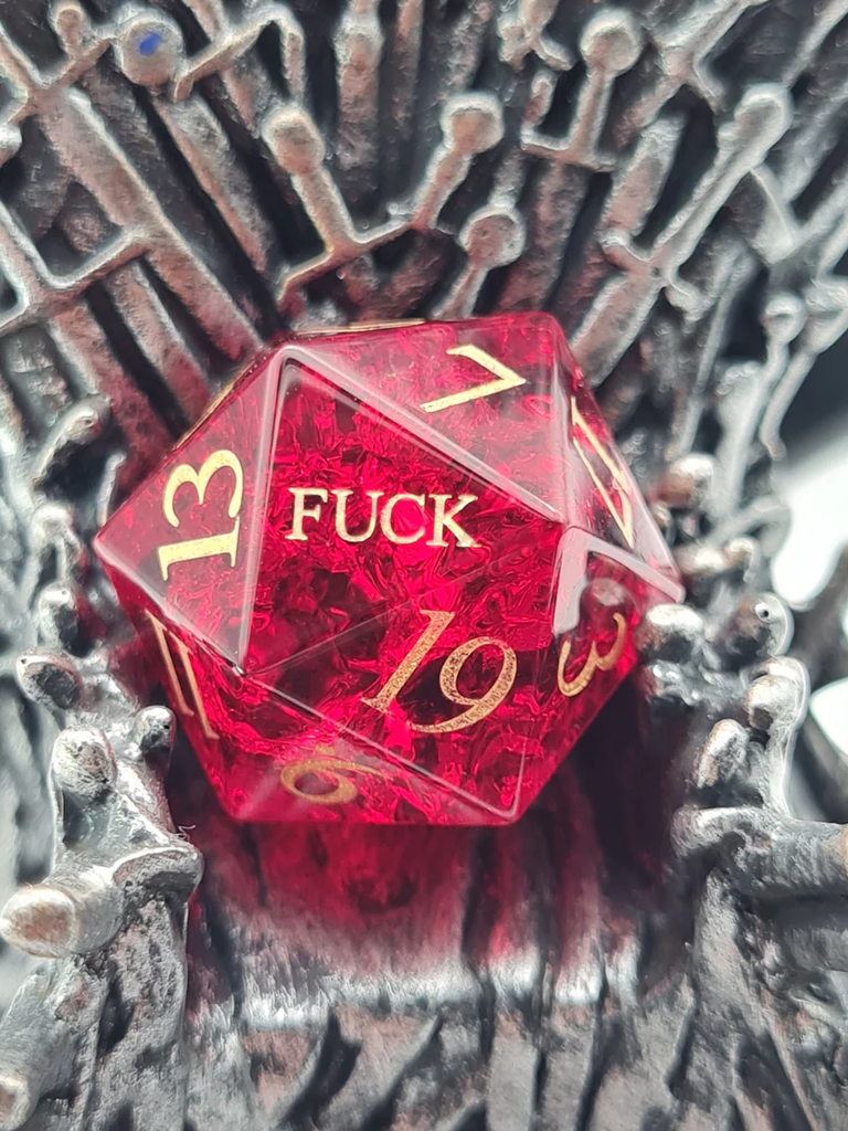 World of Dice: Glass Dice Critrack Red Special Edition