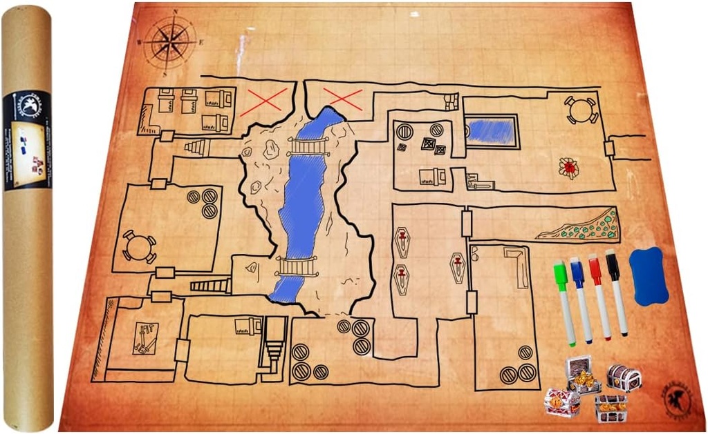POWER BEAST Dungeon Grid Game Mat