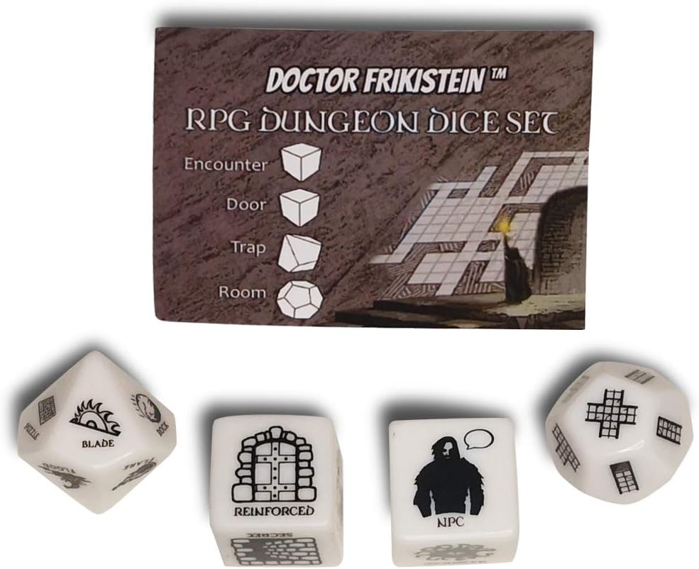 RPG Character Dice Set for Creating Dungeons